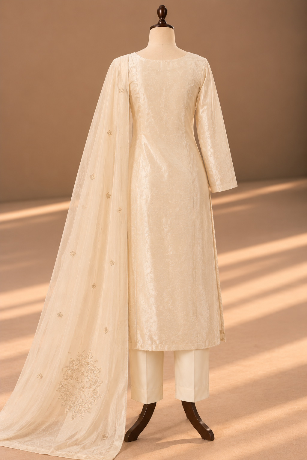 Gulbahar Ivory Floral Suit Set