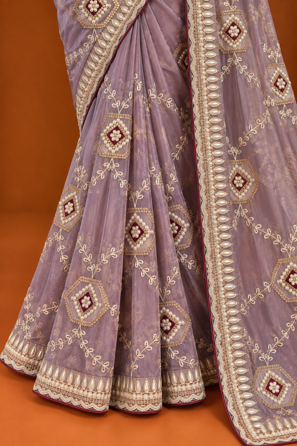 Lavanya Lilac Imperial Saree