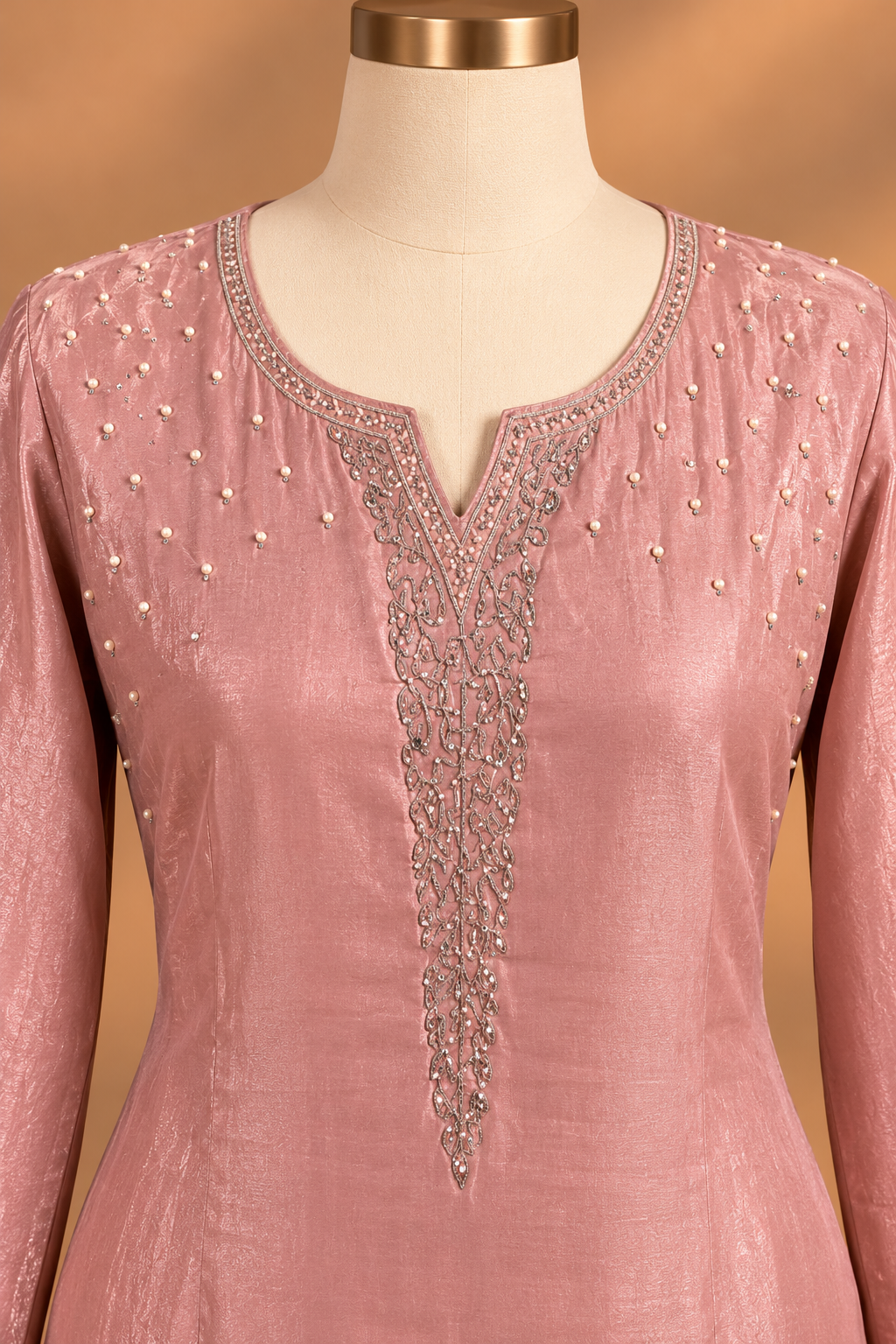 Rose Quartz Embellished Kurta Set