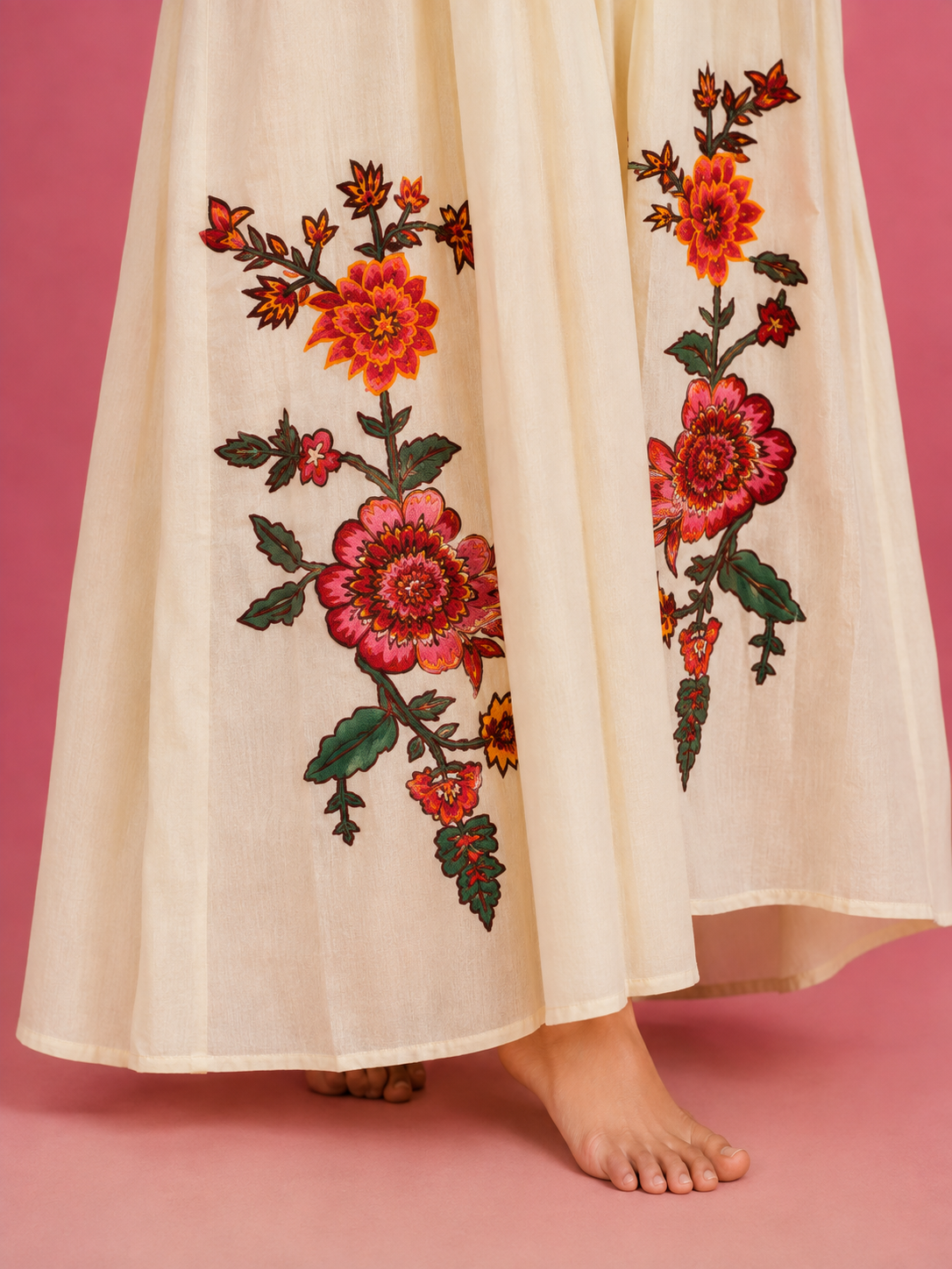 FLEURÉ IVORY — Botanical Embroidered Suit