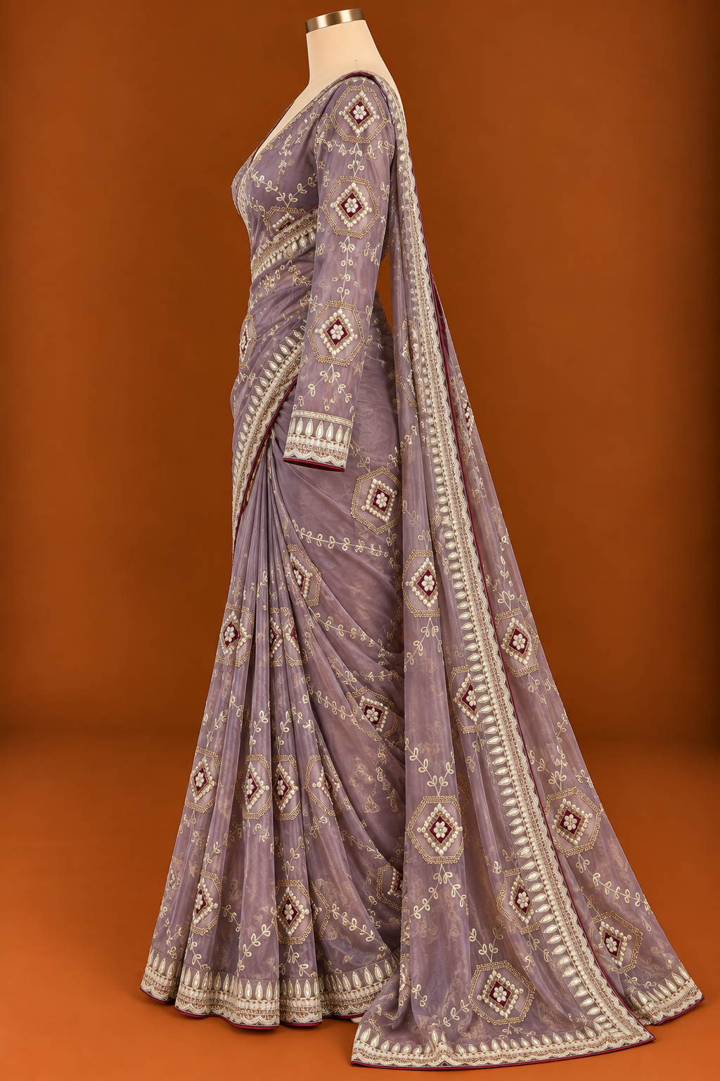 Lavanya Lilac Imperial Saree