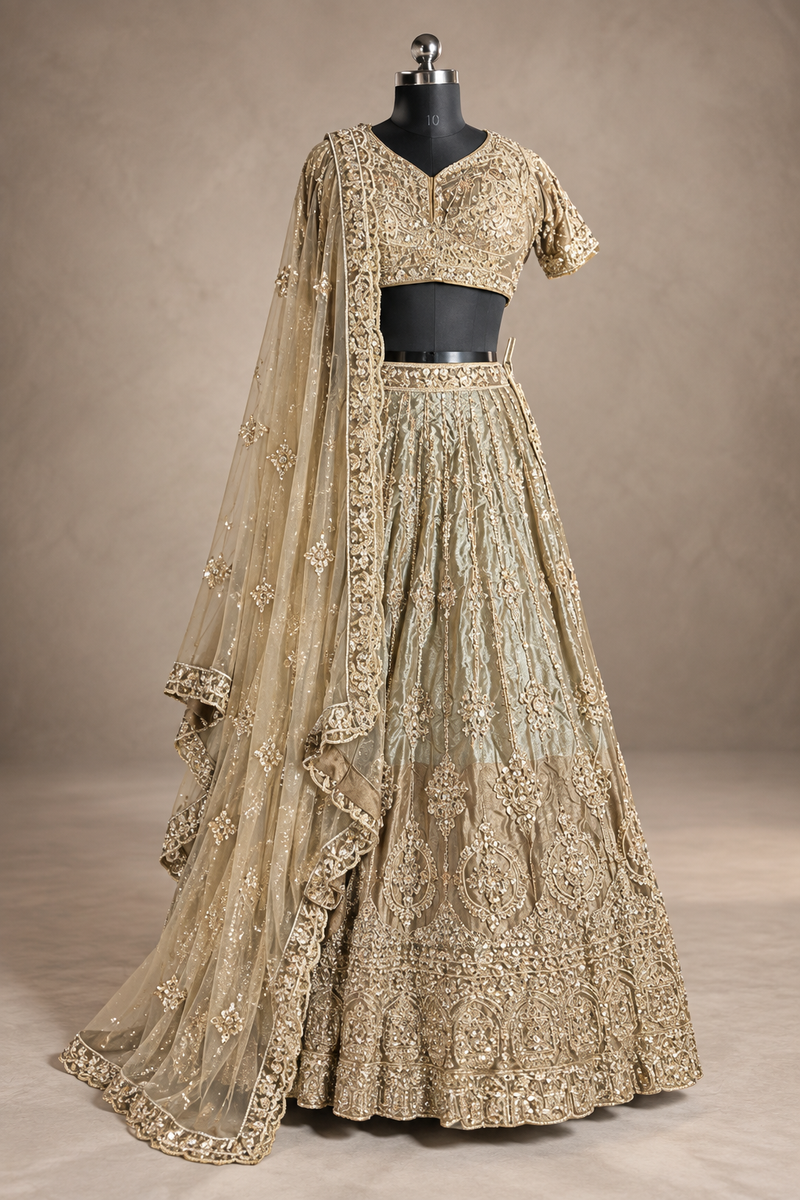 Champagne Étoile Bridal Lehenga