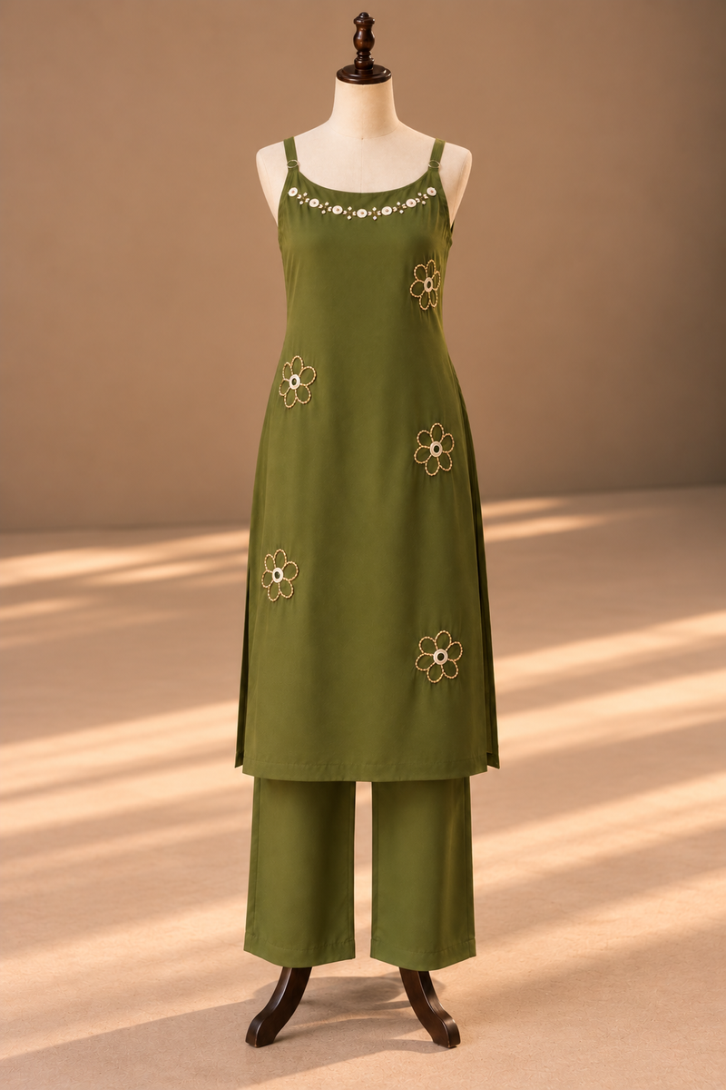 OLIVÉA — Heritage Olive Co-ord Set