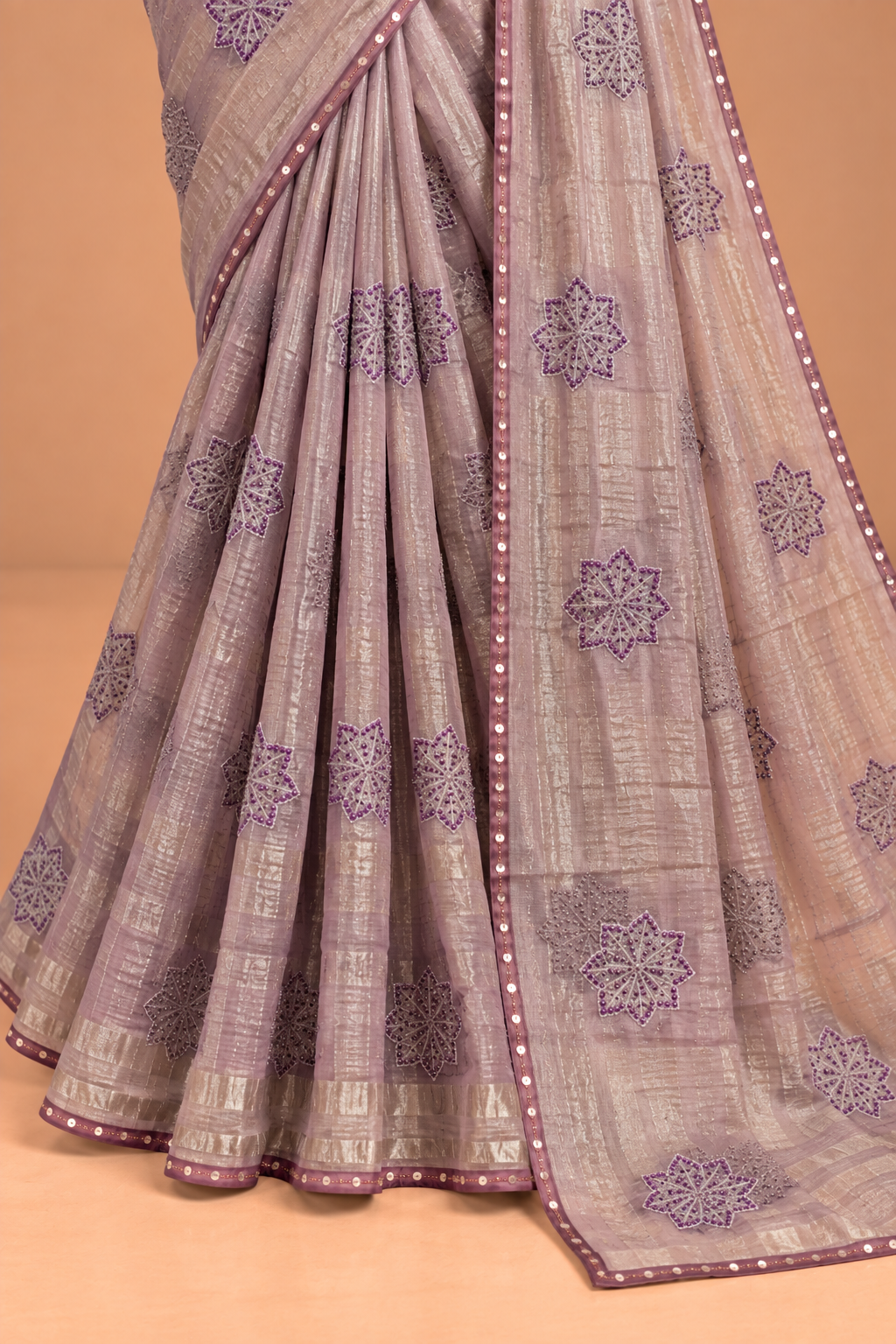 Chandrika Lilac Sheen Saree