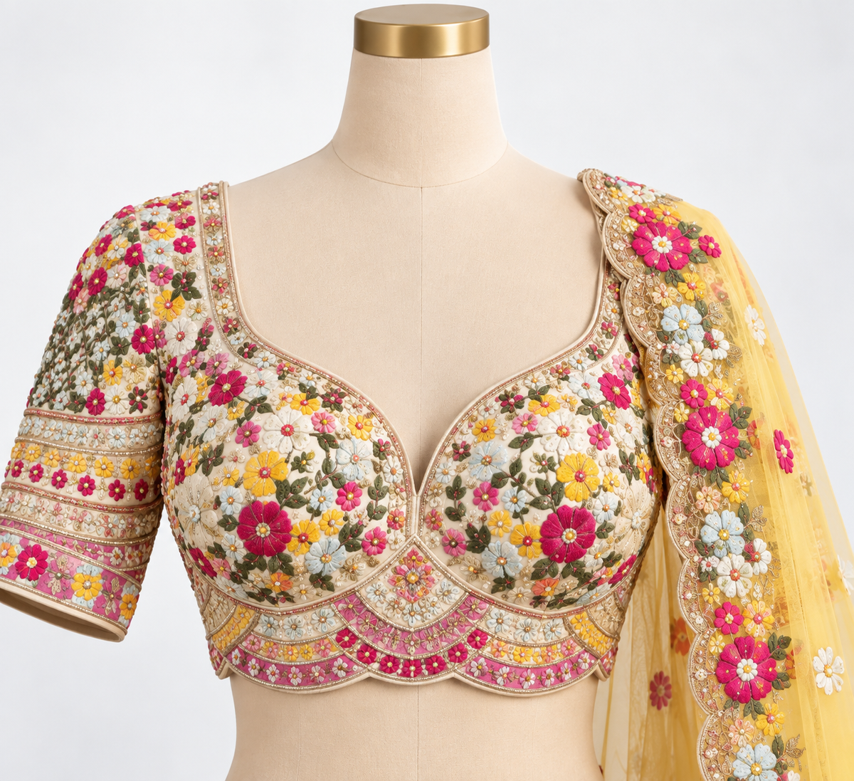 Gul-e-Zard — Stitched Lehenga Set