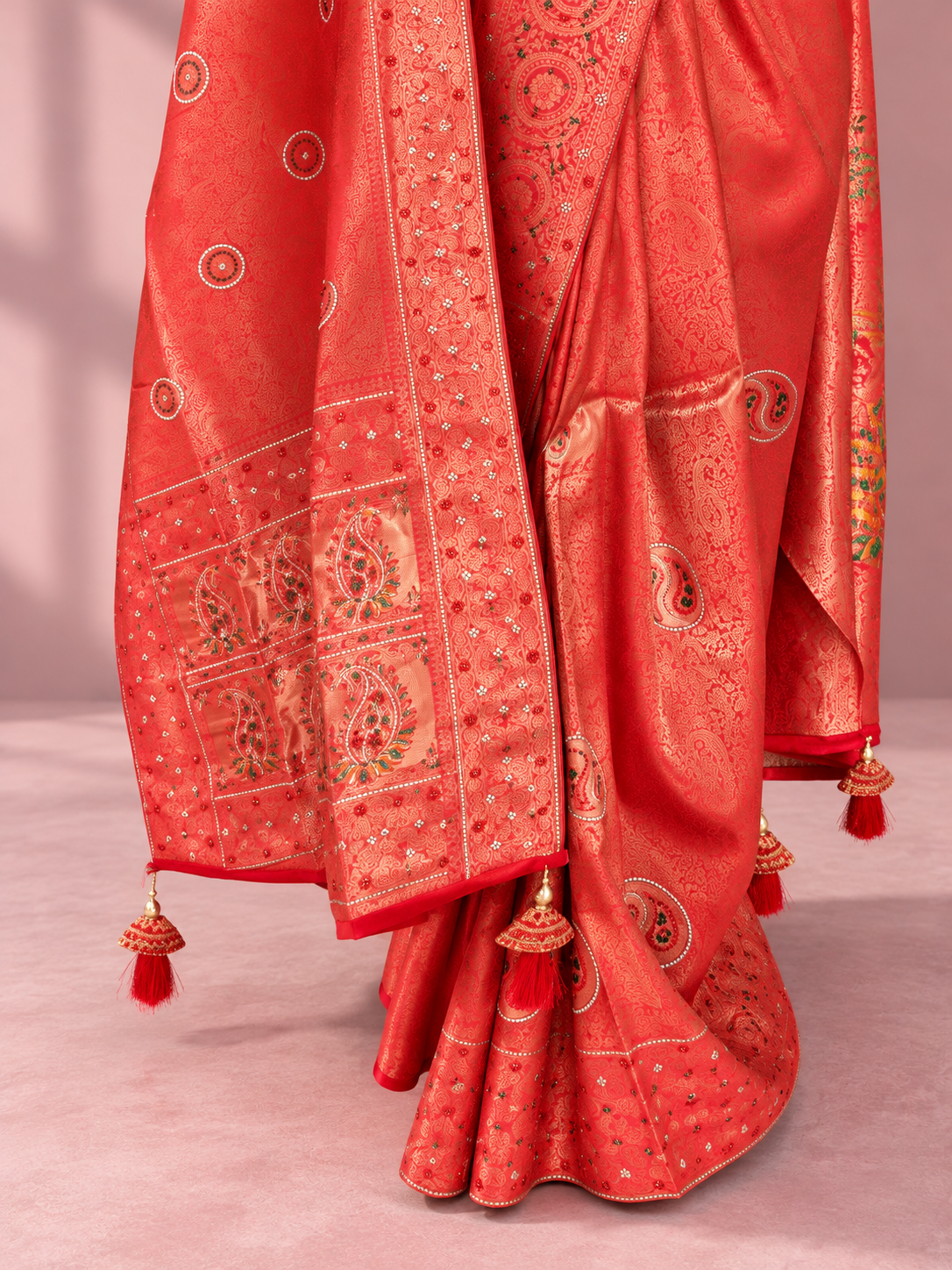 Aurelia Vermilion Saree