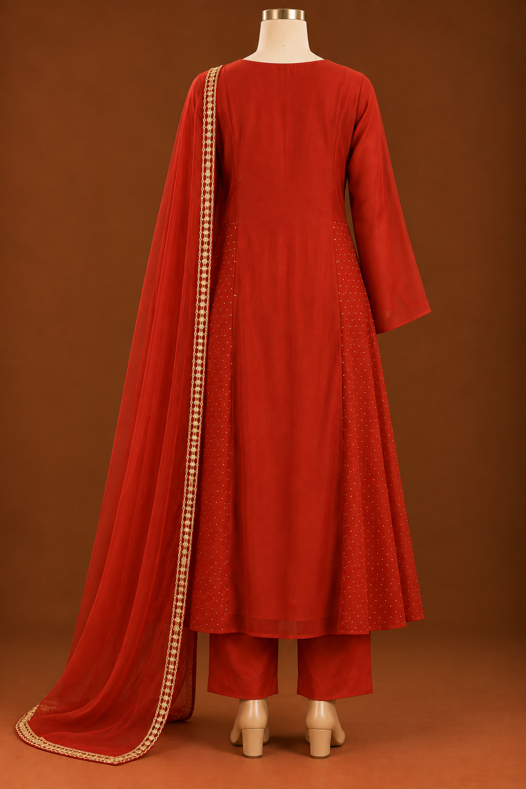 Rangrez Peacock Embroidered Kurta Set