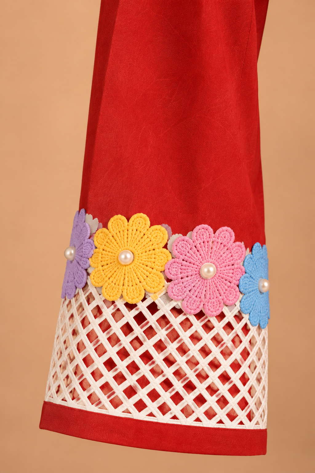 Scarlet Bloom Embroidered Kurta Set