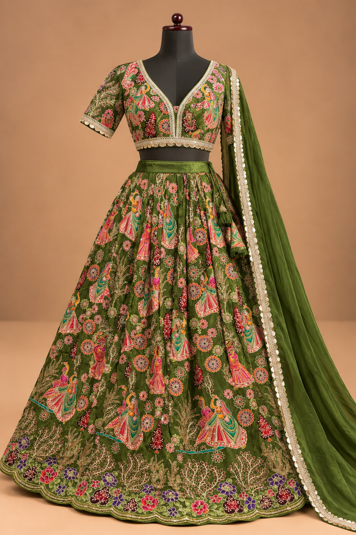 Bagh-e-Mor — Stitched Lehenga
