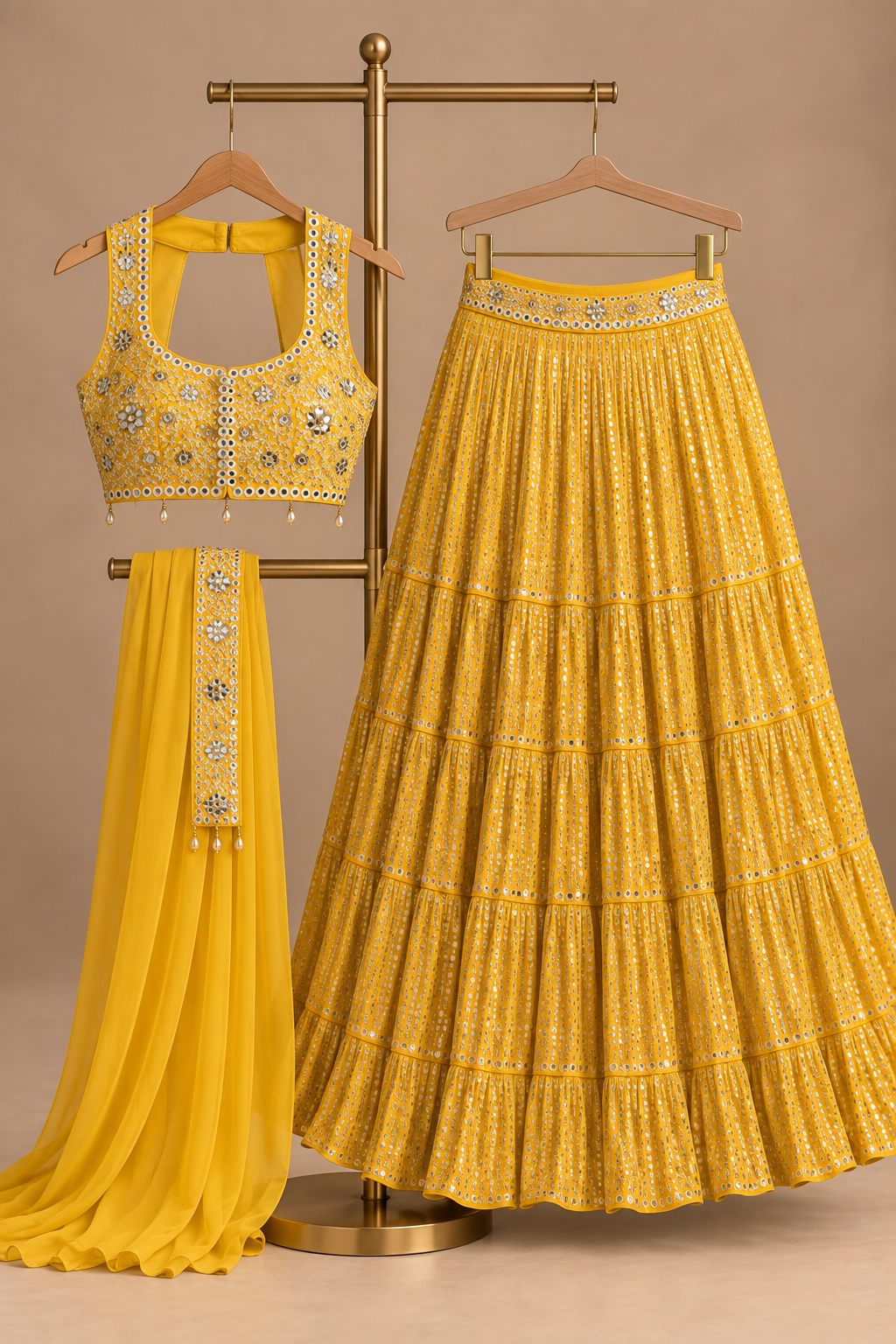 Zariya Haldi — Stitched Lehenga Set