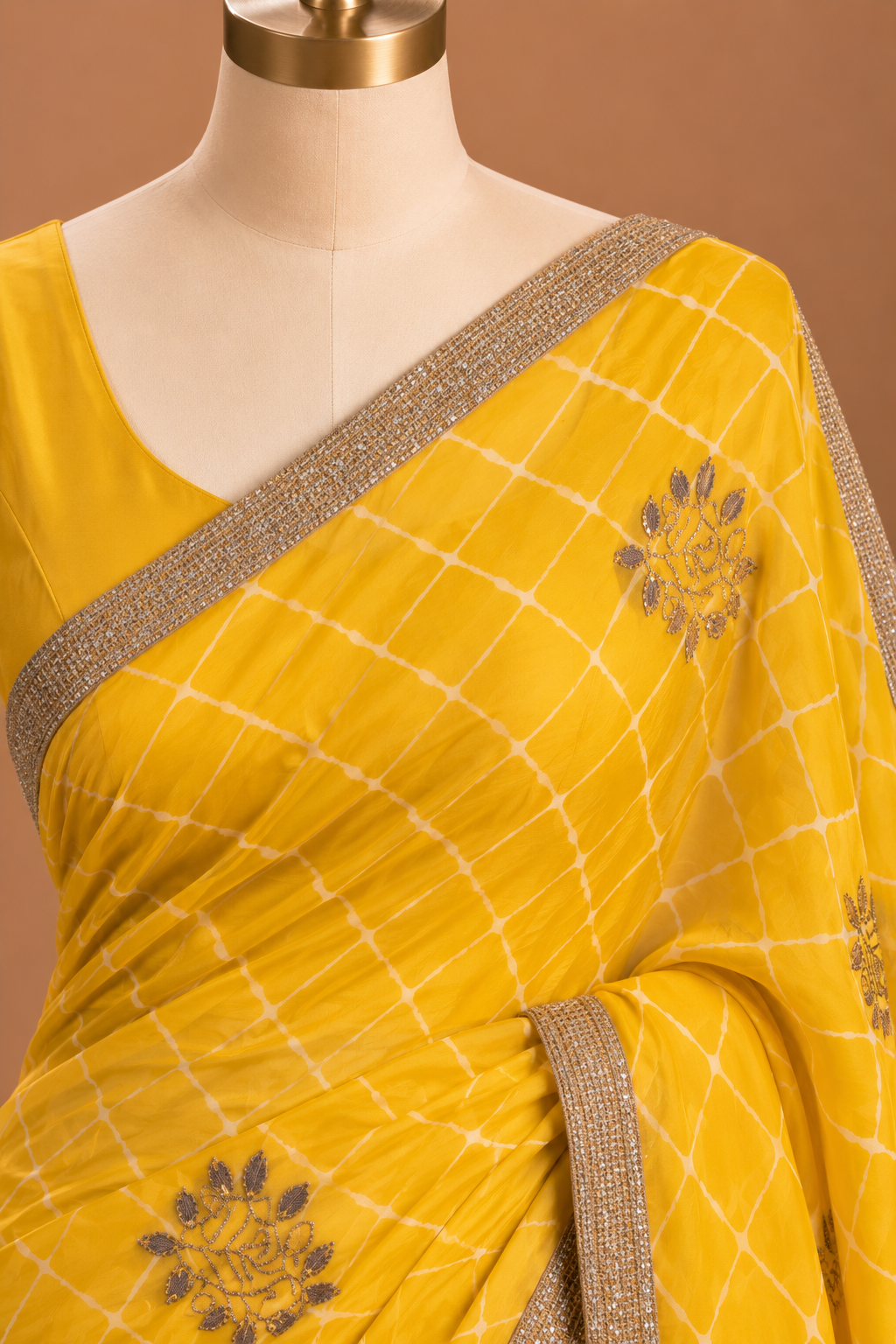 Swarna Bandhani Saree