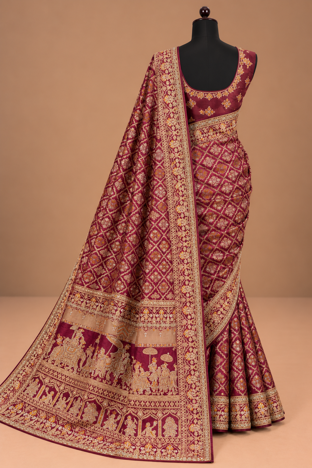 Jamawar-e-Ruh Purple Saree