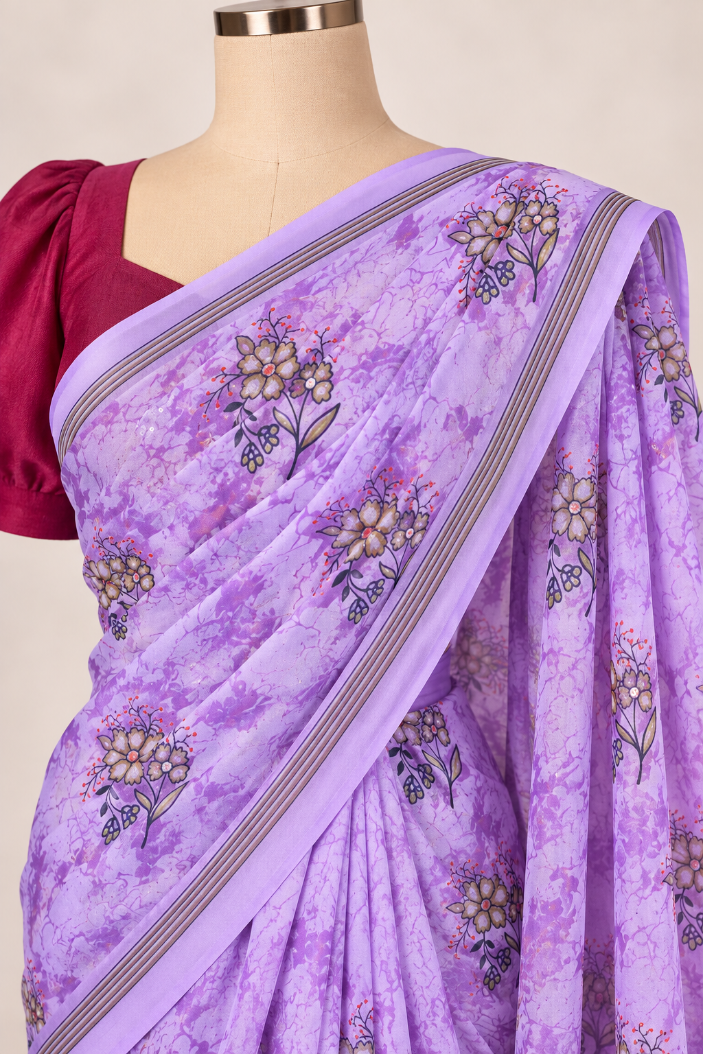 Ruh-e-Banafsha Imperial Saree