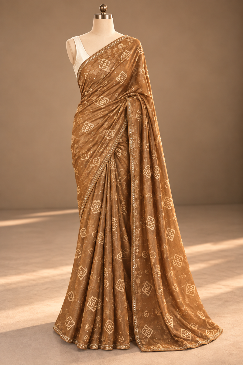 SONARA — Antique Bronze Saree