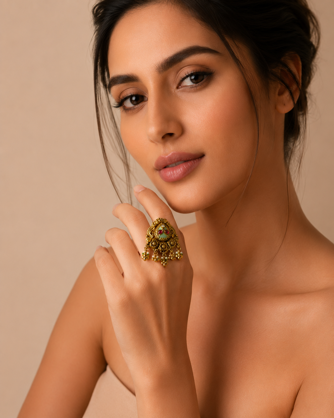 The Avni Heritage Mint Cocktail Ring