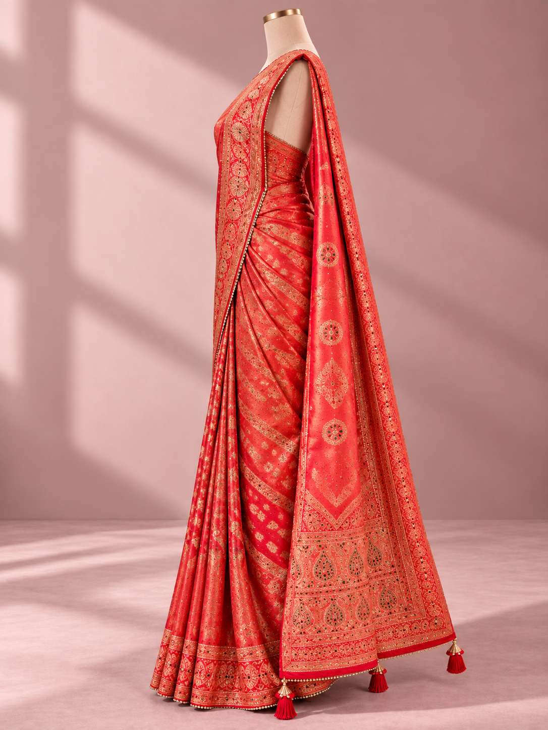 Raktambara Banarasi Heritage Saree