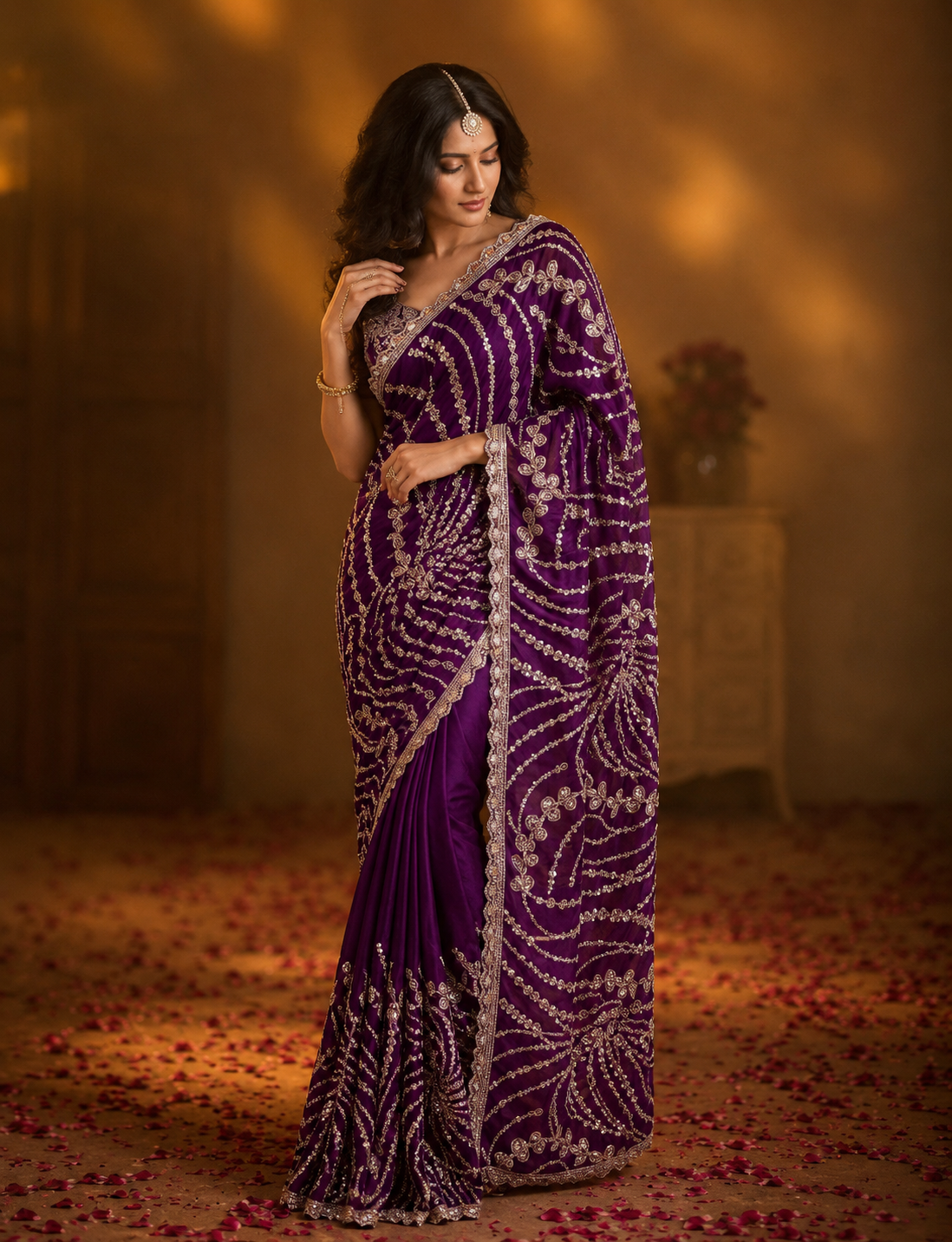 Nocturne Royale Saree