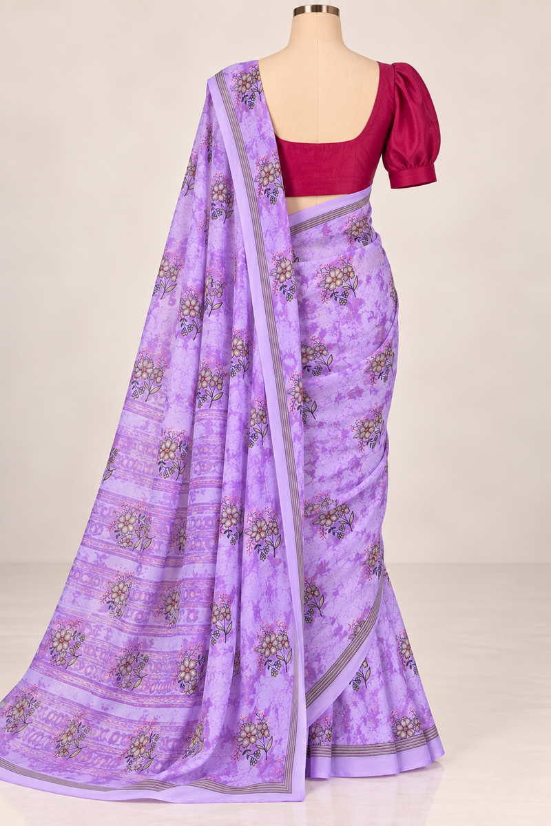 Ruh-e-Banafsha Imperial Saree