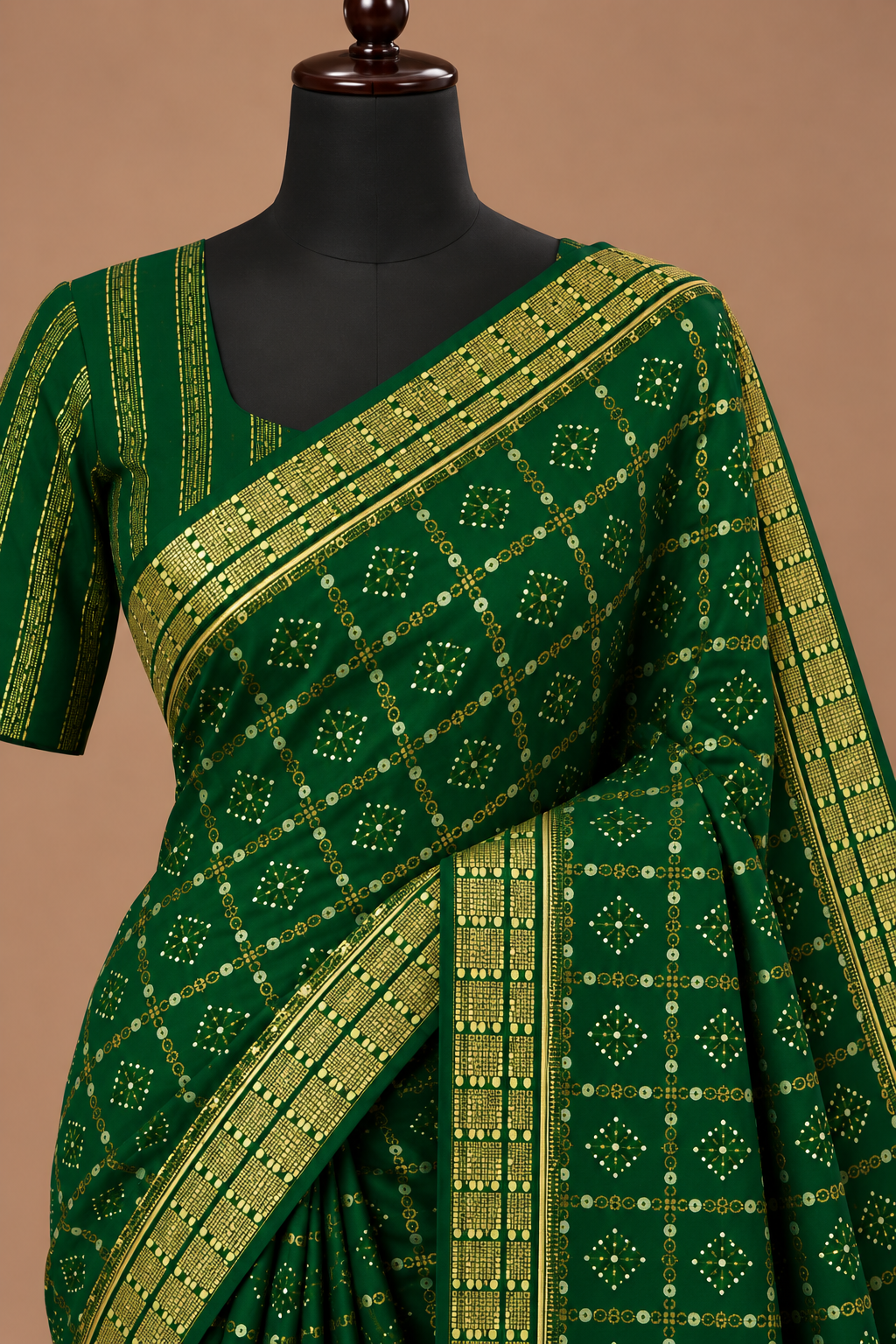 Haritashree Mughal Garden Saree