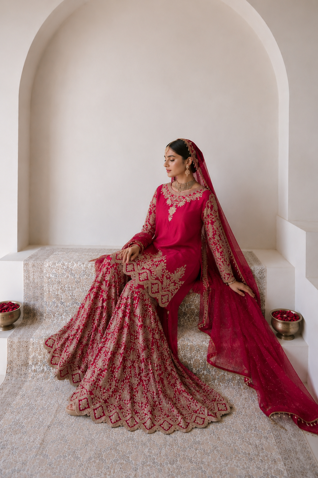Gulnaar Gharara Set