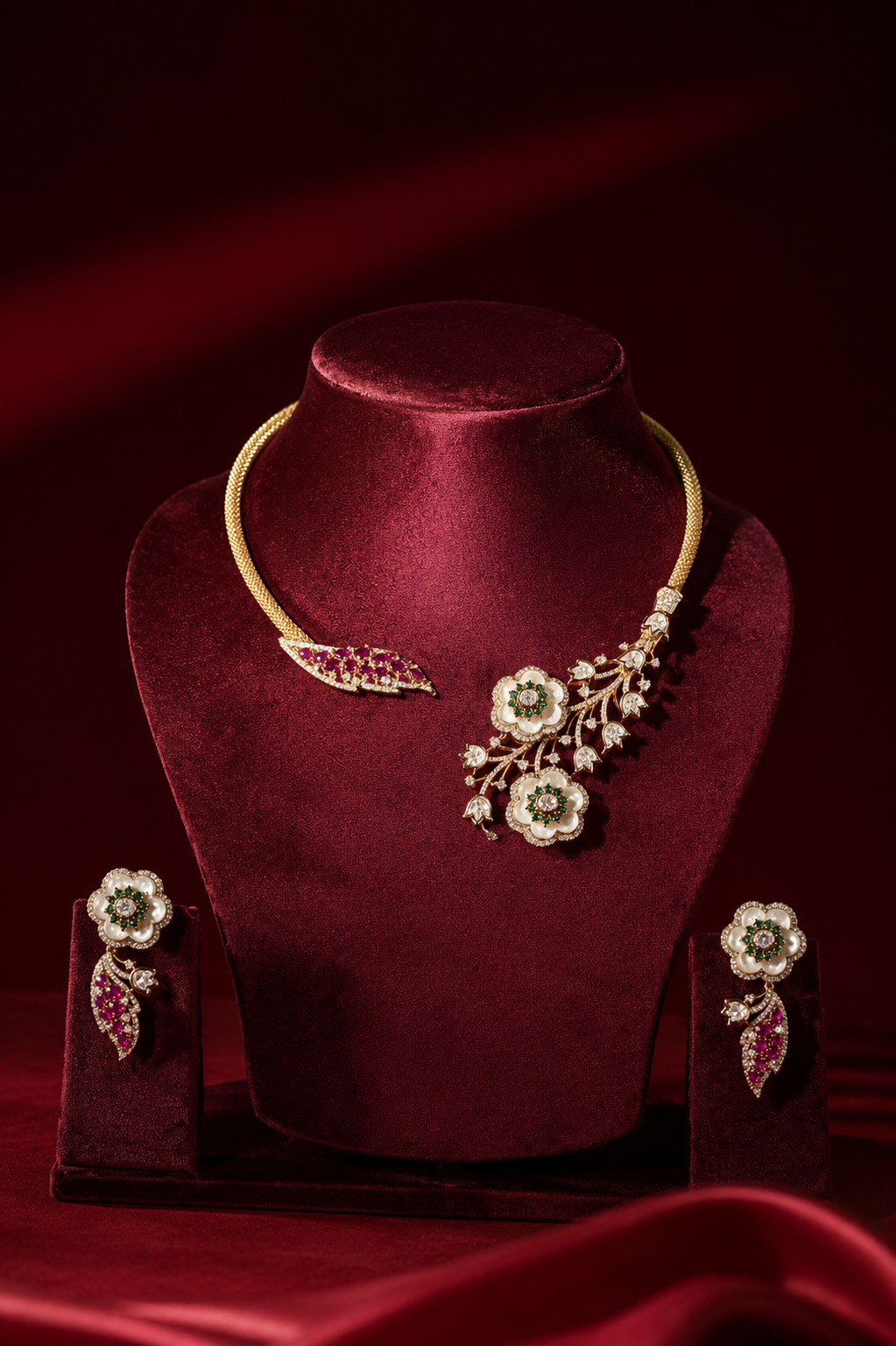 Noor Blossom Statement Set