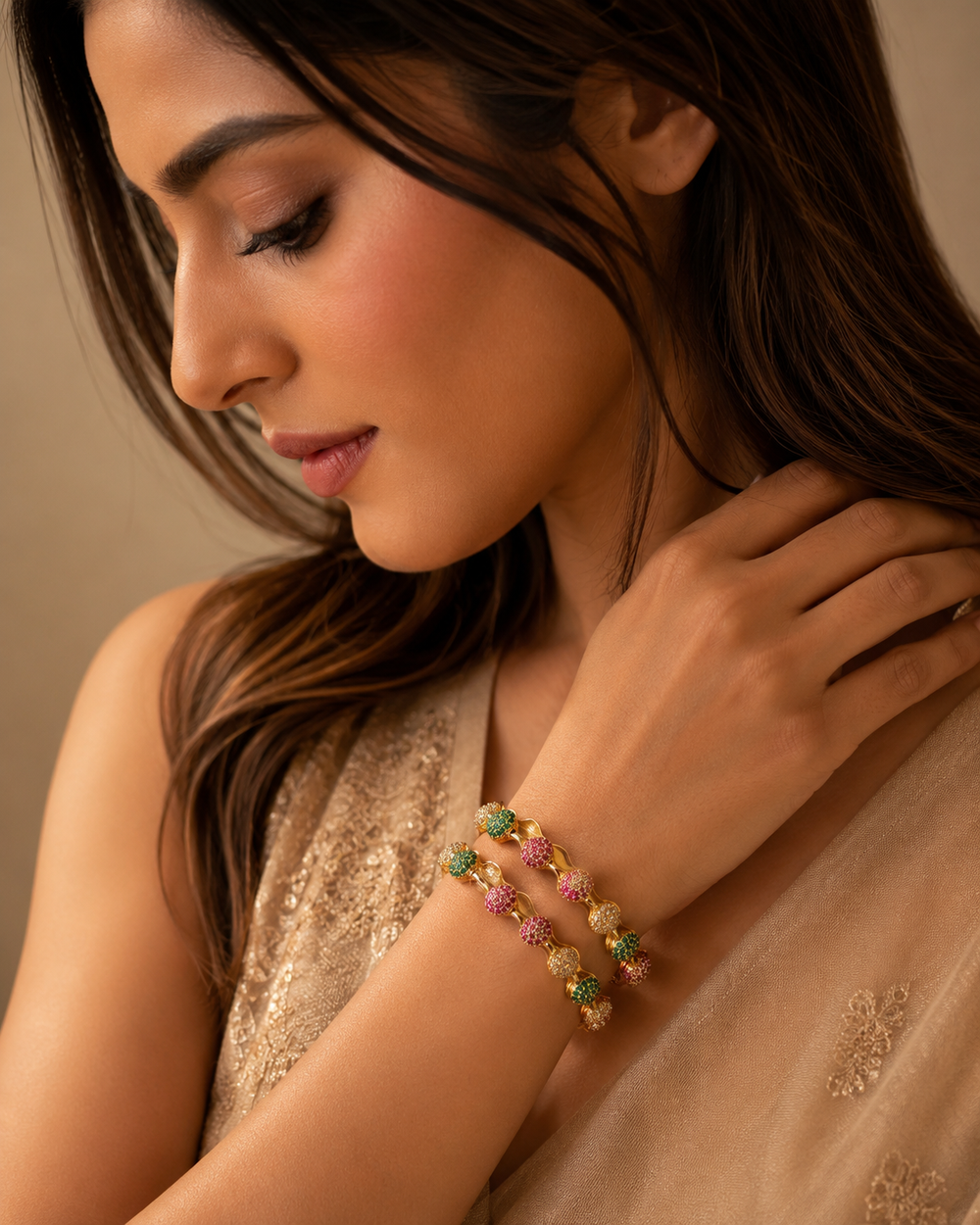 Tricolor Beaded Bracelet