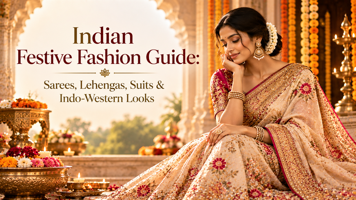 Indian Festive Fashion Guide: Sarees, Lehengas, Suits &amp; Indo-Western Looks