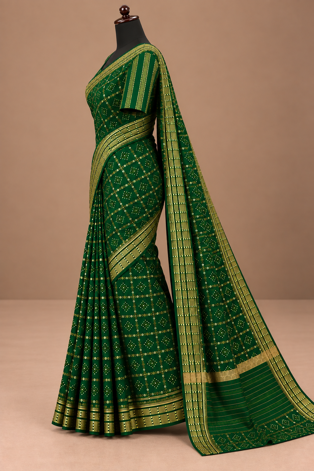 Haritashree Mughal Garden Saree