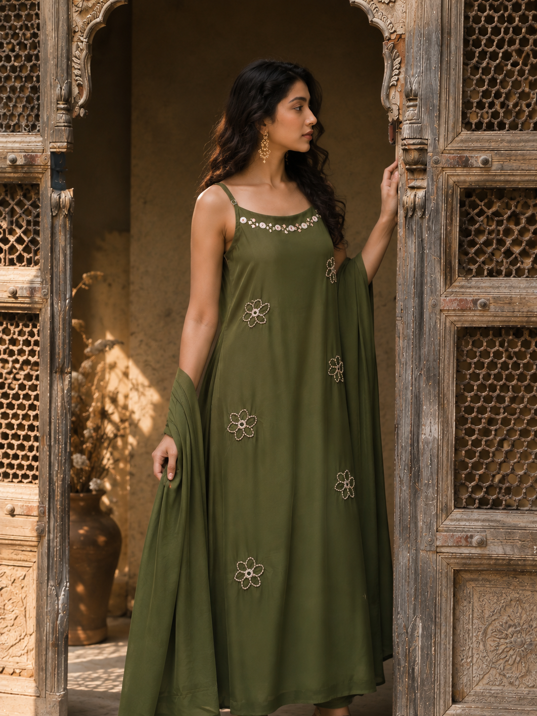OLIVÉA — Heritage Olive Co-ord Set