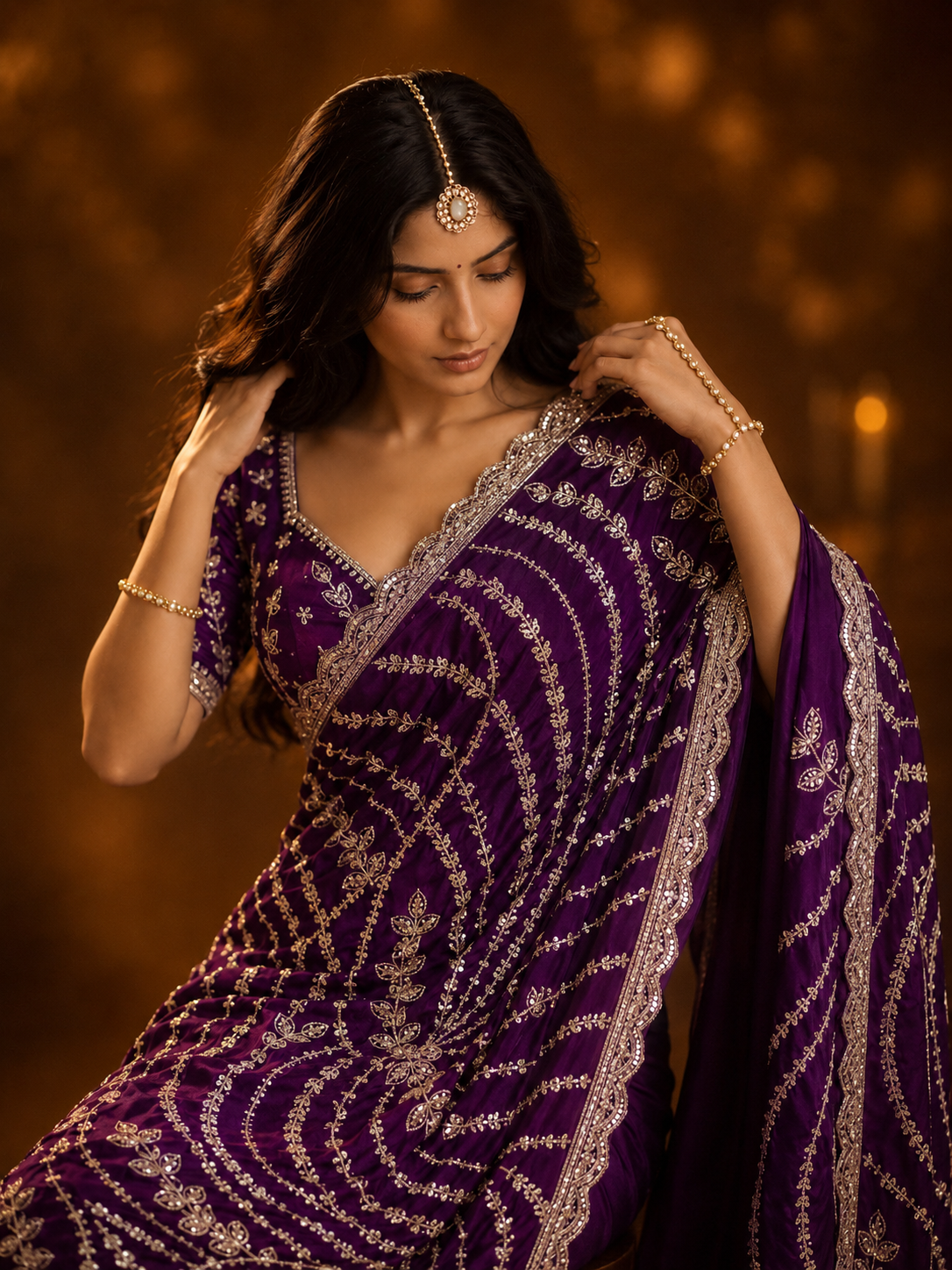 Nocturne Royale Saree