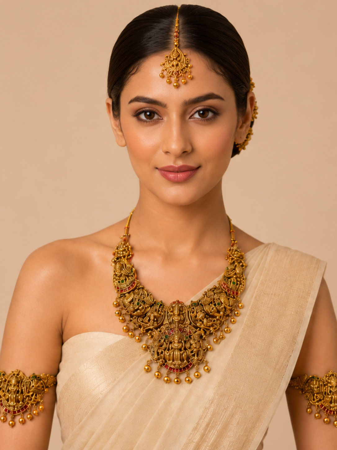 The Kalyani Royal Temple Bridal Trousseau Ensemble