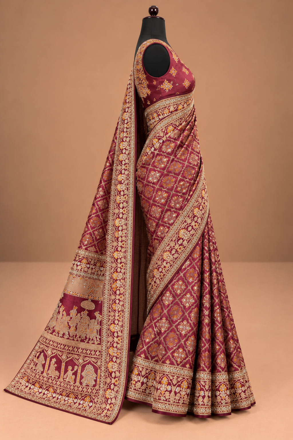 Jamawar-e-Ruh Purple Saree