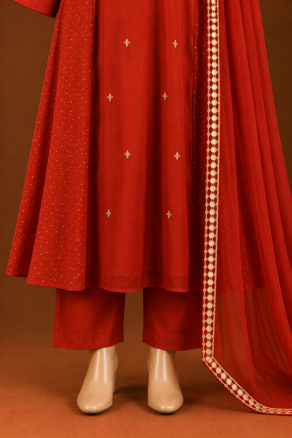 Rangrez Peacock Embroidered Kurta Set