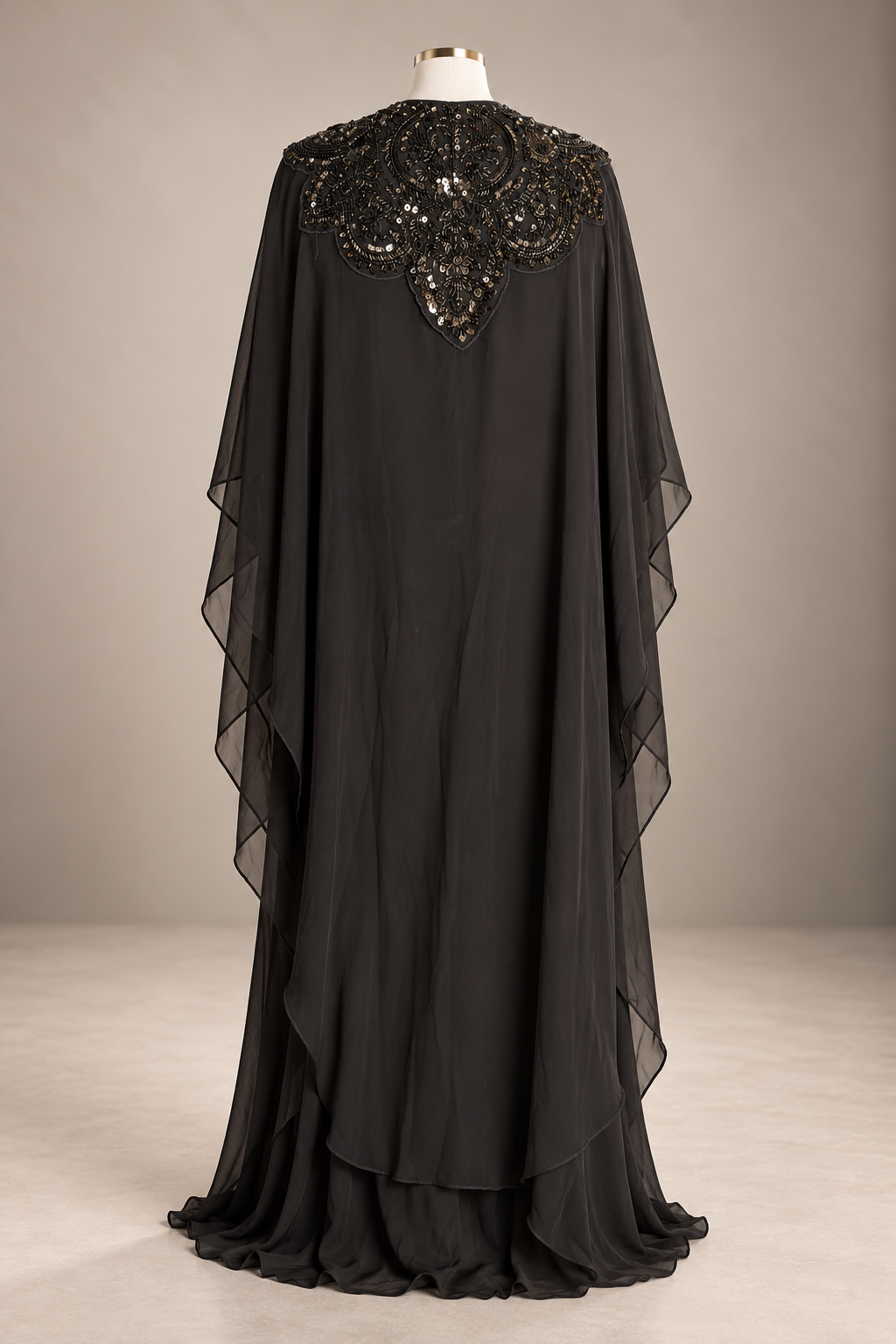 Noir Celeste Cape Set