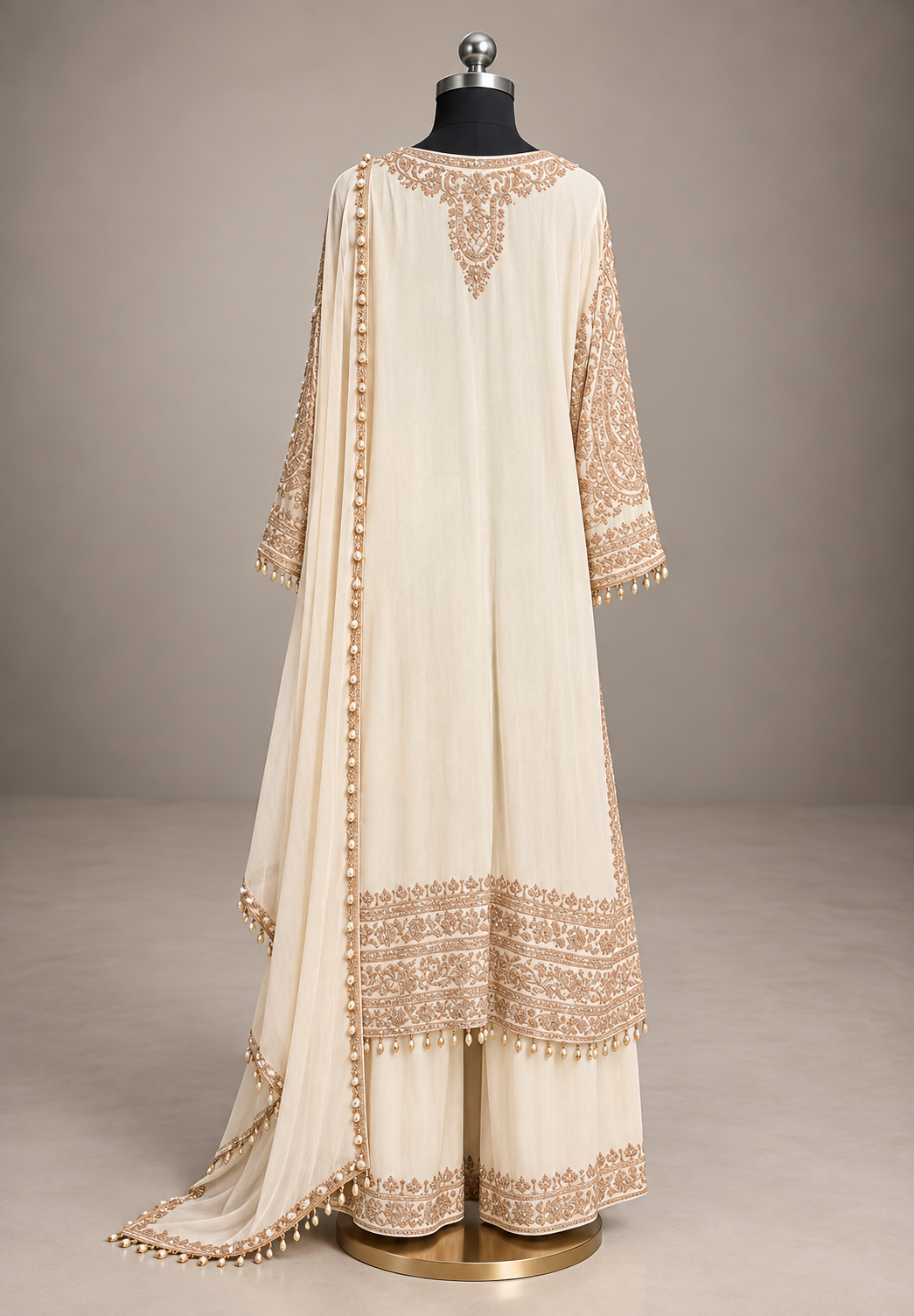 Sheesh Mahal Ivory Suit Set