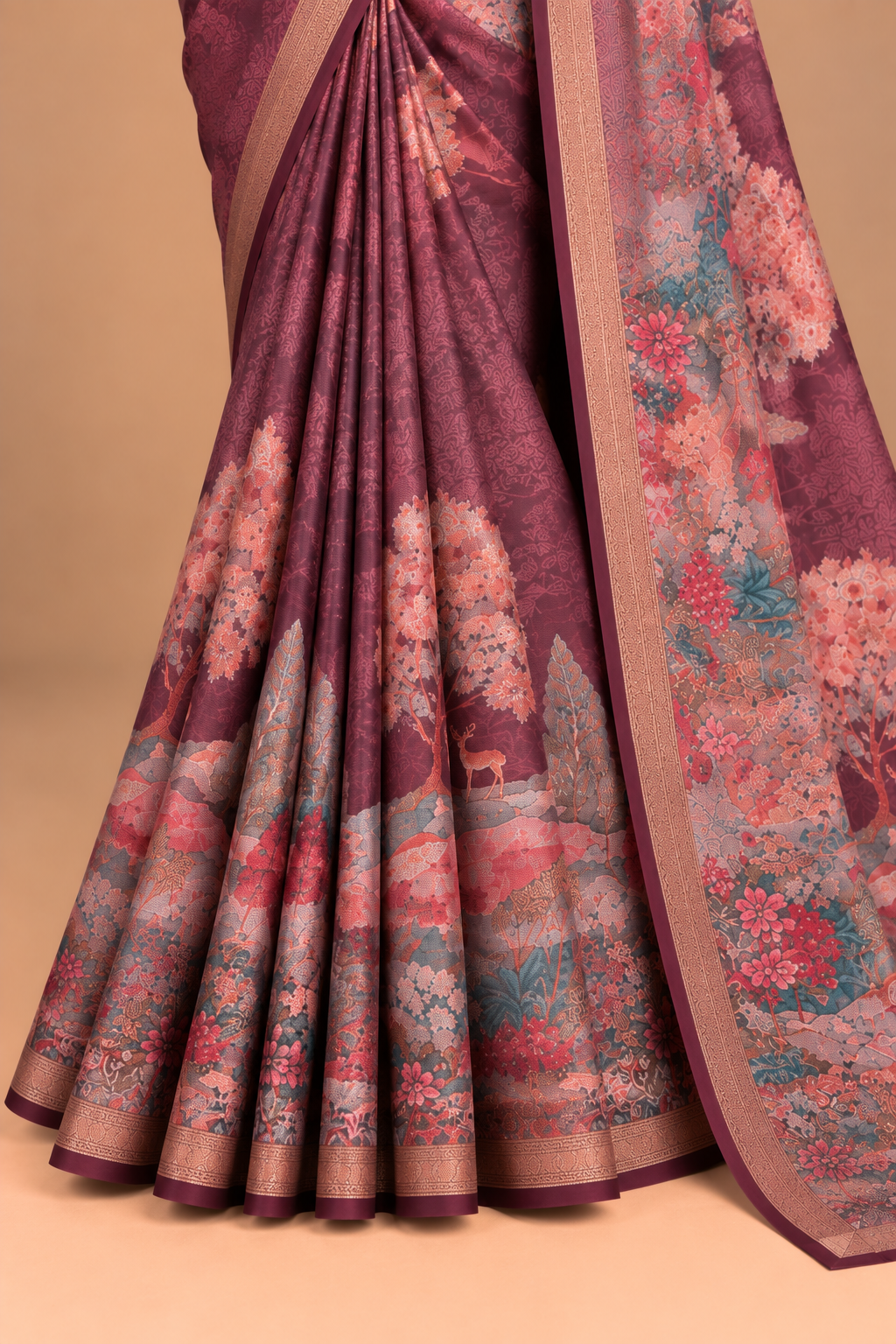 Aaranya Mauve Tapestry Saree