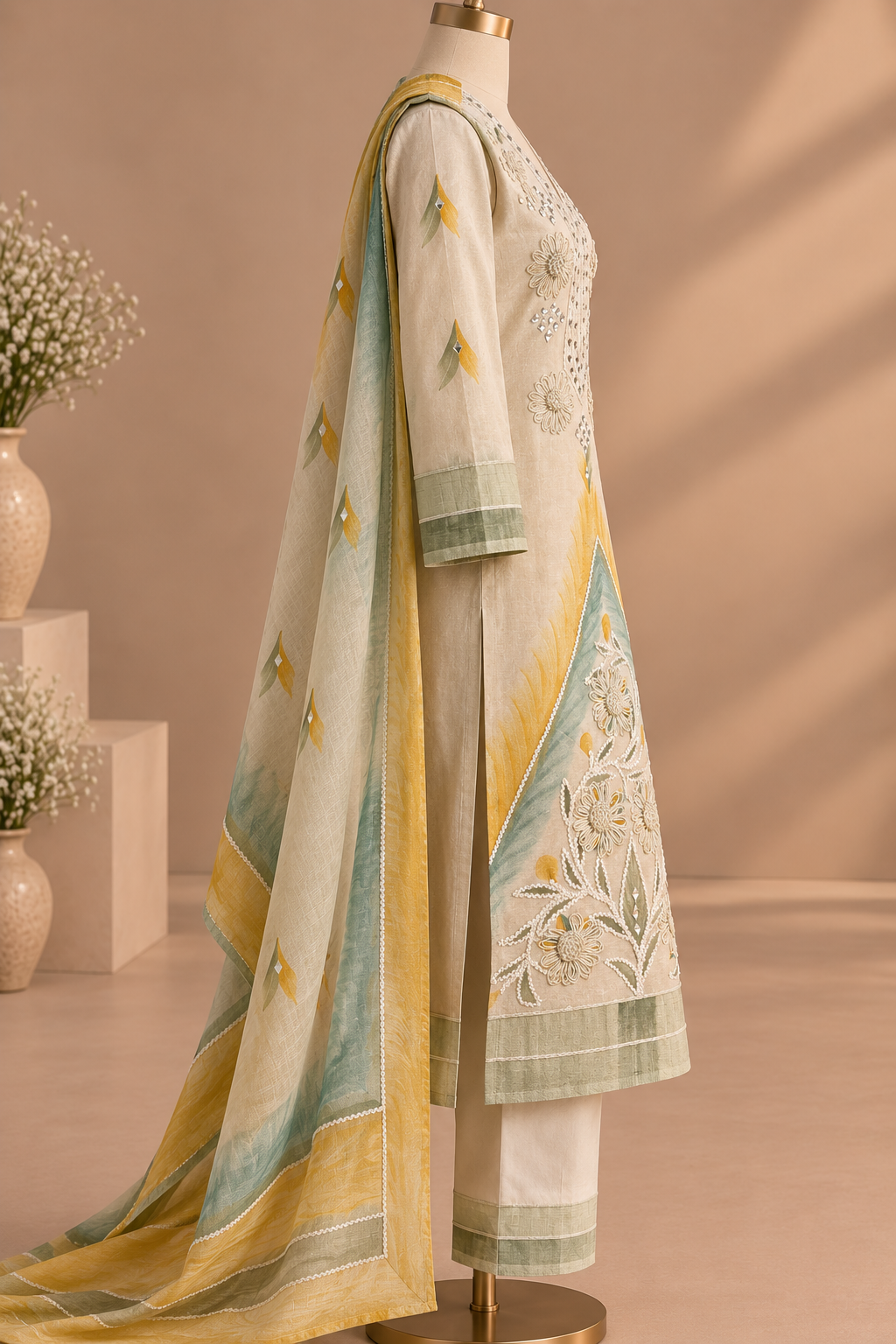 Gulnaar-e-Saba — Unstitched Suit