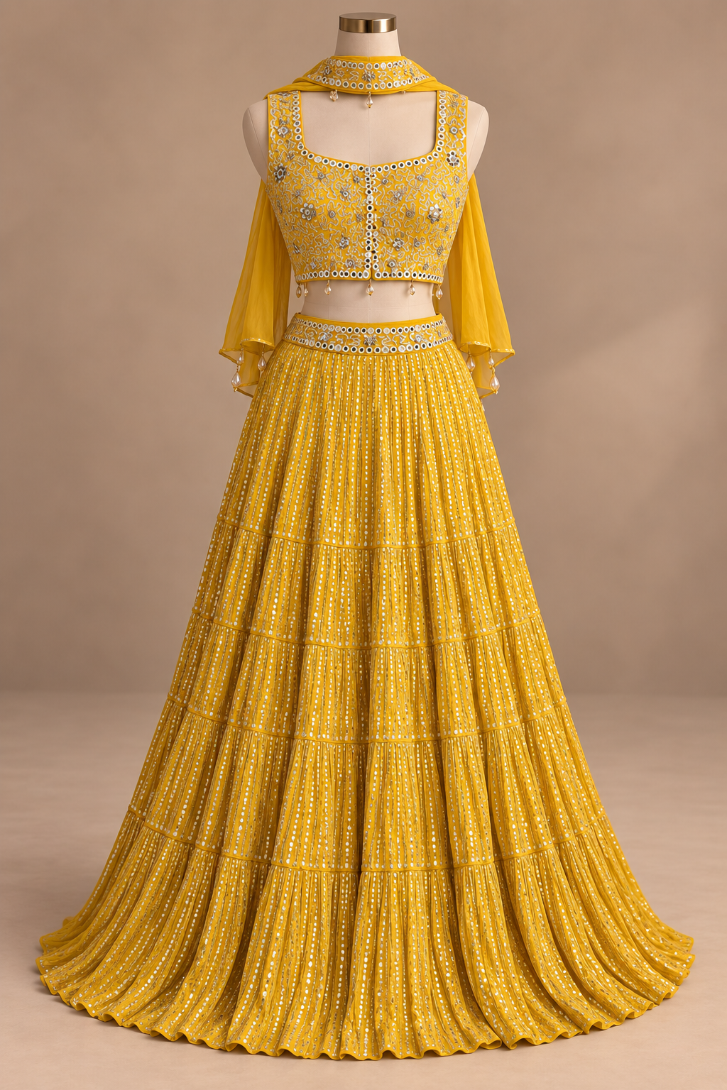 Zariya Haldi — Stitched Lehenga Set