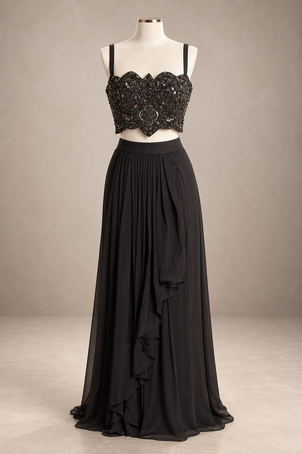 Noir Celeste Cape Set
