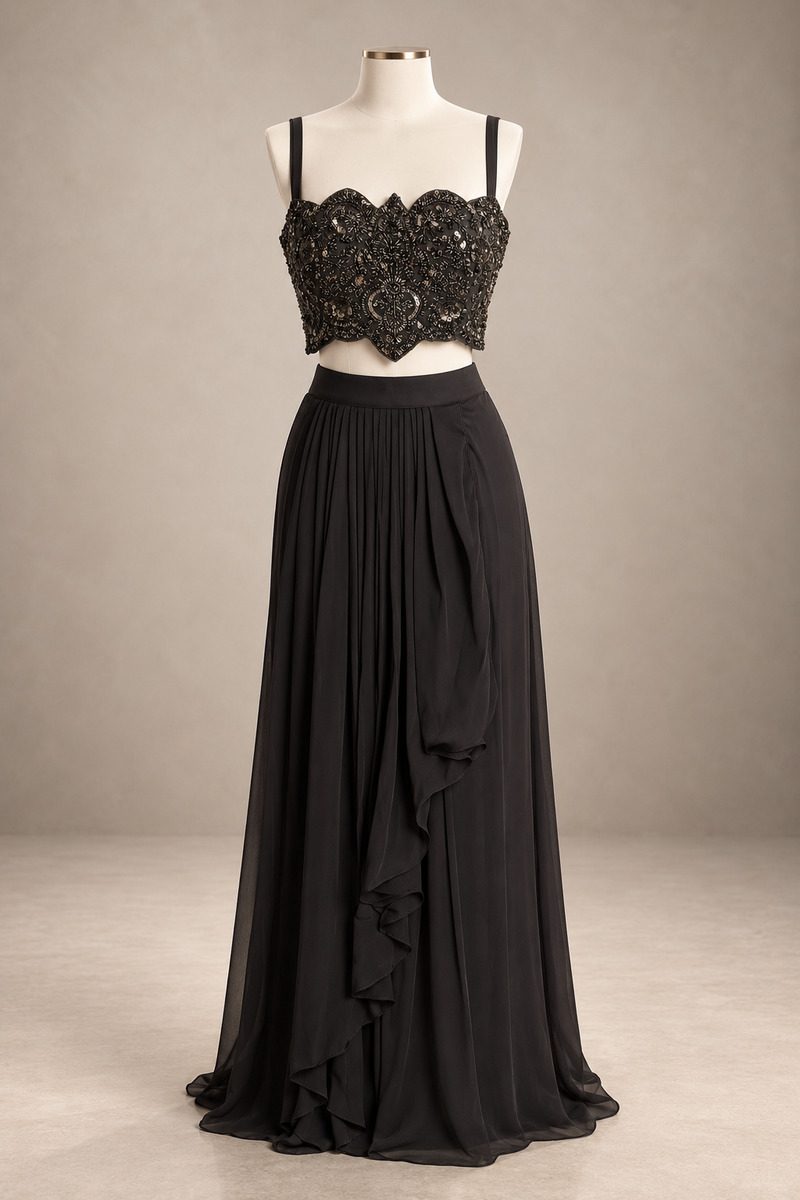 Noir Celeste Cape Set