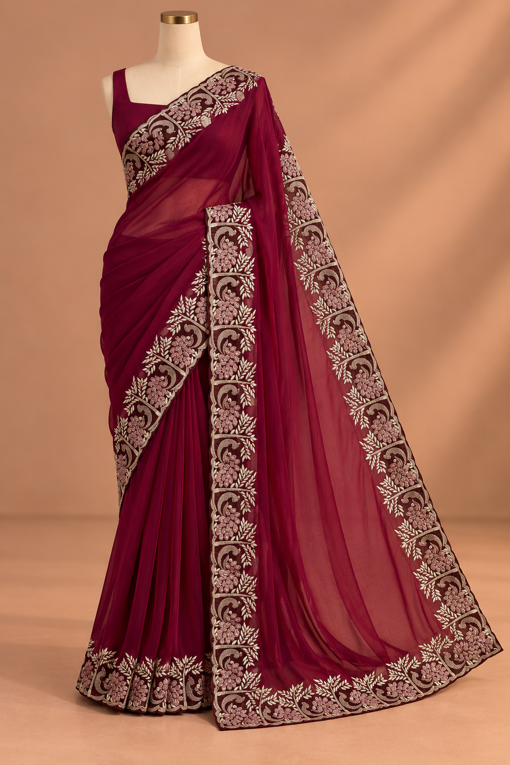 Gehra Gulab Saree
