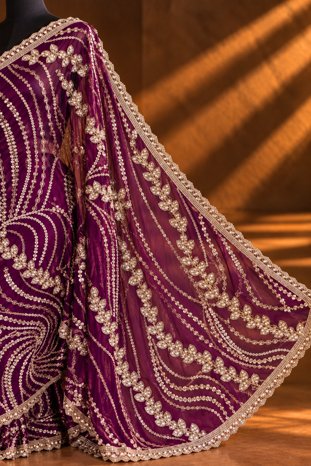 Nocturne Royale Saree