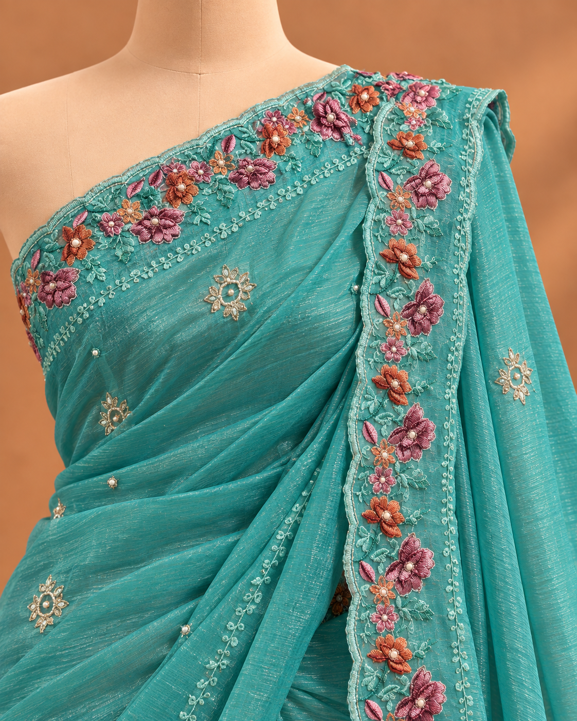 Sapphire Mehfil Embroidered Saree