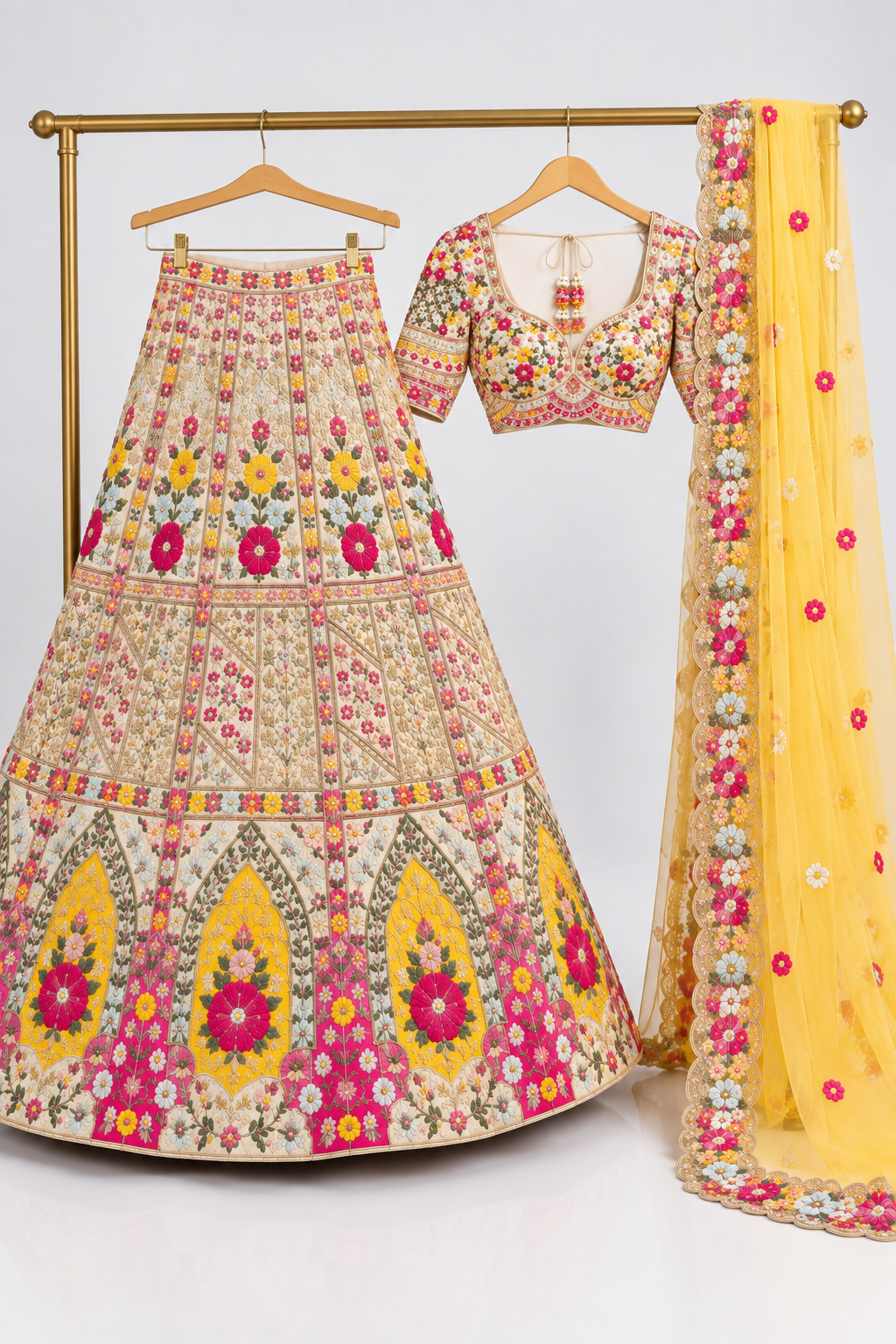 Gul-e-Zard — Stitched Lehenga Set