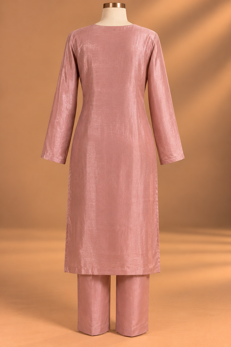Rose Quartz Embellished Kurta Set
