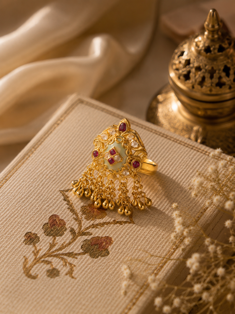 Ruby Tassel Ring