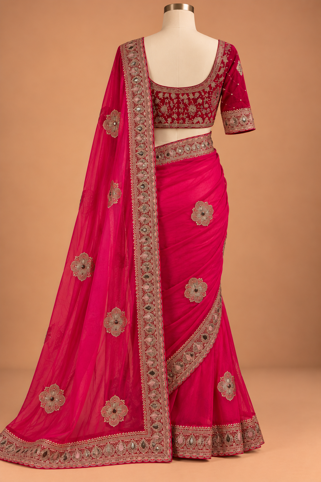 Rani Heritage Embroidered Saree