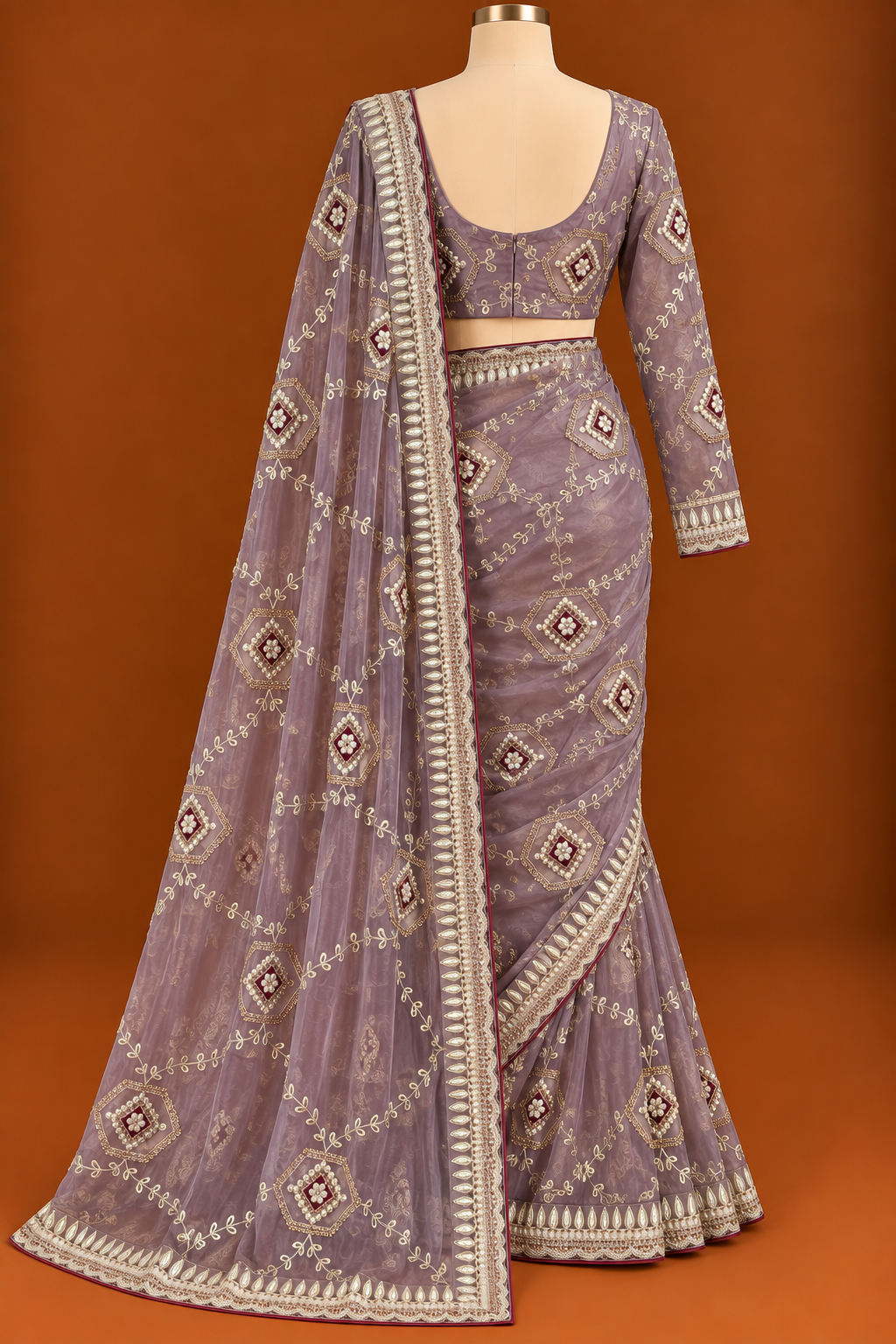 Lavanya Lilac Imperial Saree