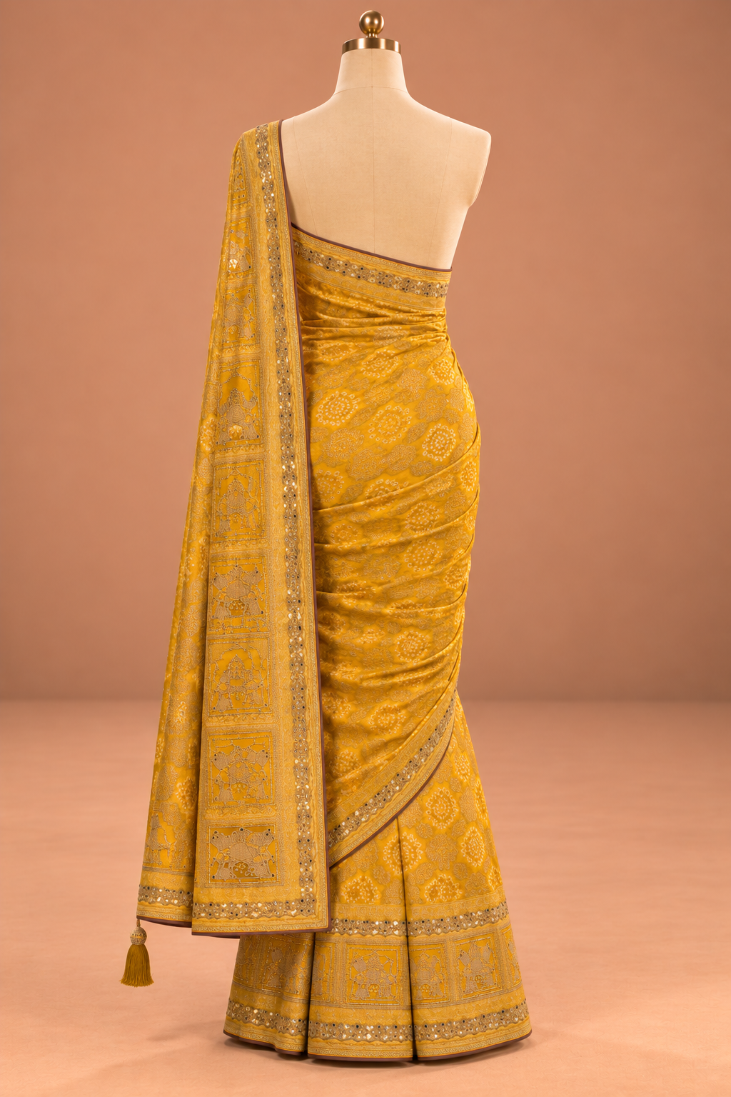Marigold Heritage Saree