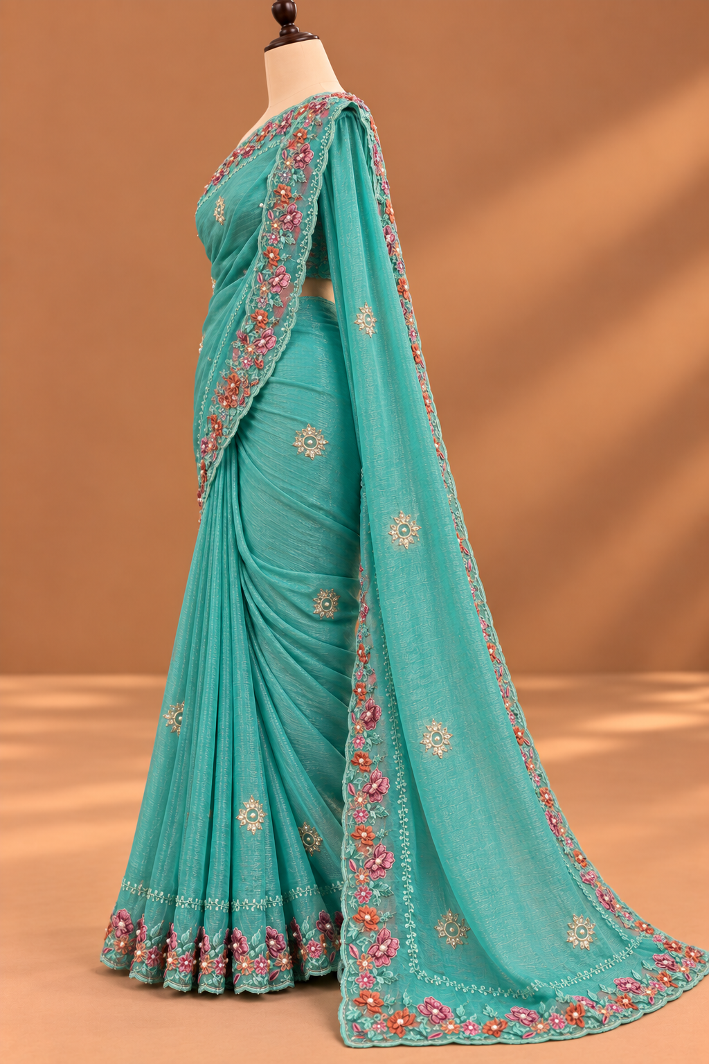 Sapphire Mehfil Embroidered Saree